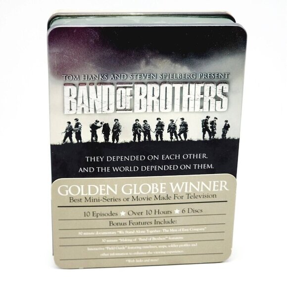 Band of Brothers DVD Set Tin Steelcase Box with Sleeve 6 discs HBO mini Series